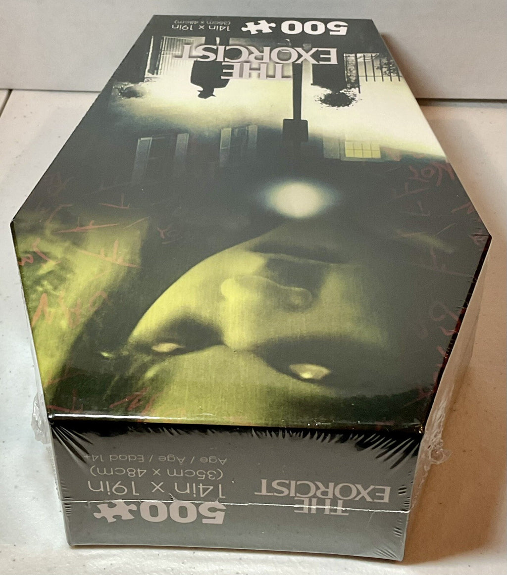 The Exorcist 500 Piece Puzzle Coffin Shaped Box includes Puzzle Art Poster
