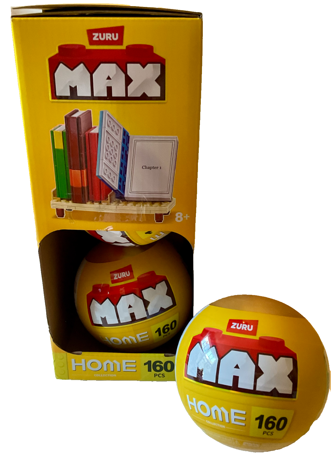 Max Home Books Build Brick 160 Pieces by Zuru Books on the Shelf Building Blocks