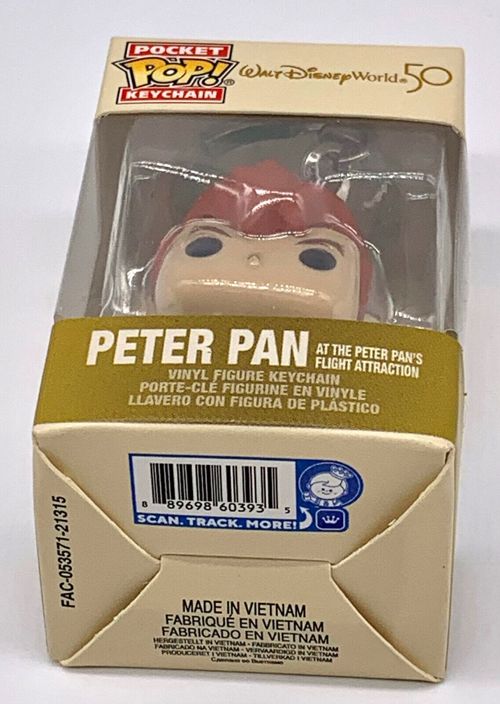 Peter Pan at the Peter Pan’s Flight Attraction Pocket Pop Key Chain Funko Disney