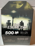 The Exorcist 500 Piece Puzzle Coffin Shaped Box includes Puzzle Art Poster