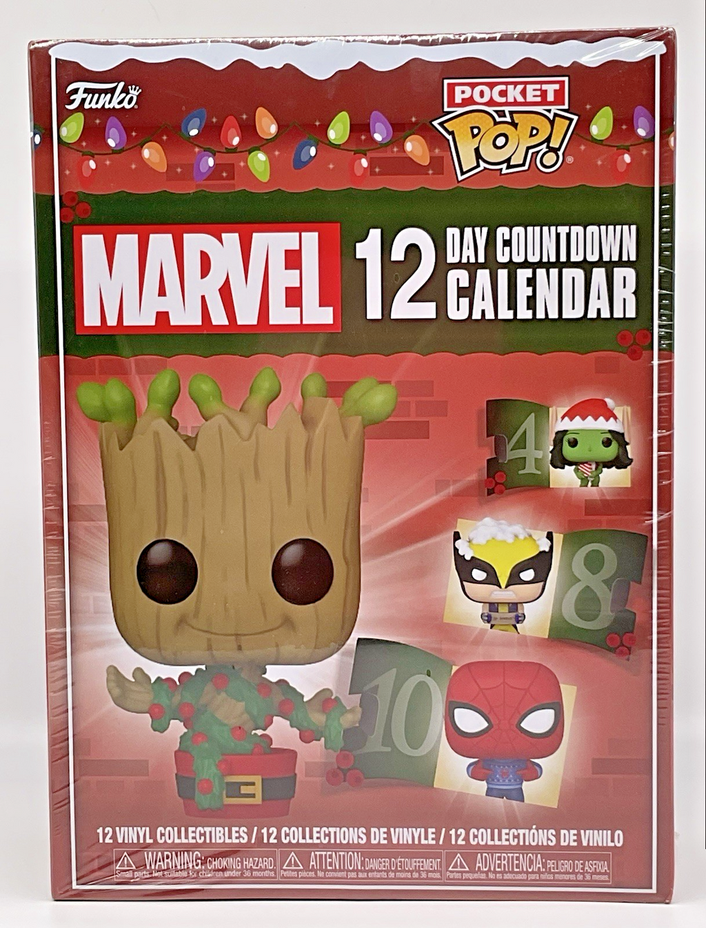 Marvel 12 Day Count Down Calendar Funko Pocket Pop 2024 Advent Calendar 