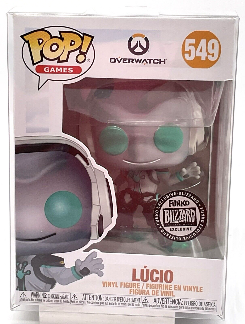 Lucio Pop #549 Overwatch Funko 2019 Blizzard Exclusive Vaulted in Protector