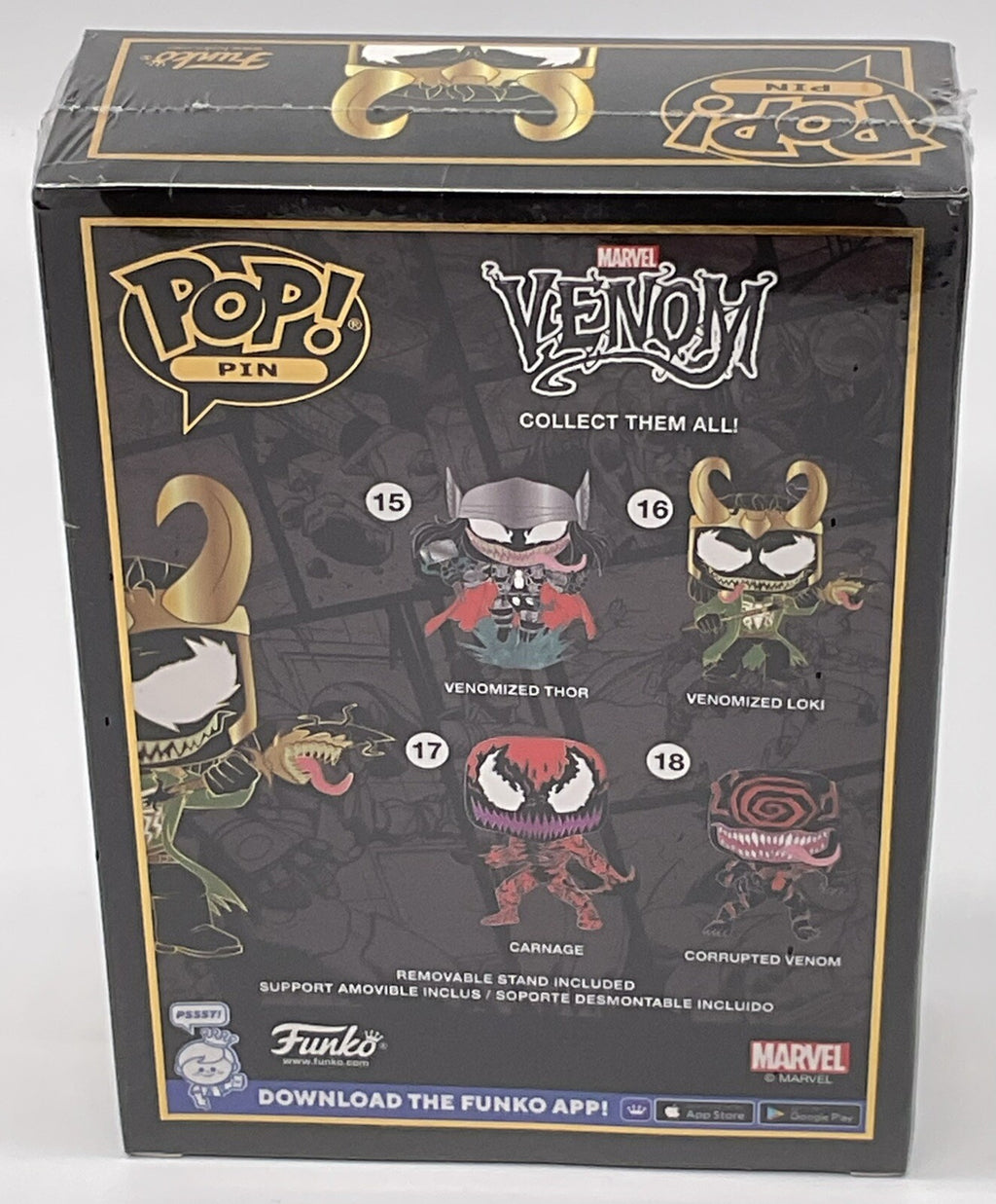 Venomized Loki Funko Pop Pin #16 Marvel Venom Funko 2021 Large Enamel Pin Loki