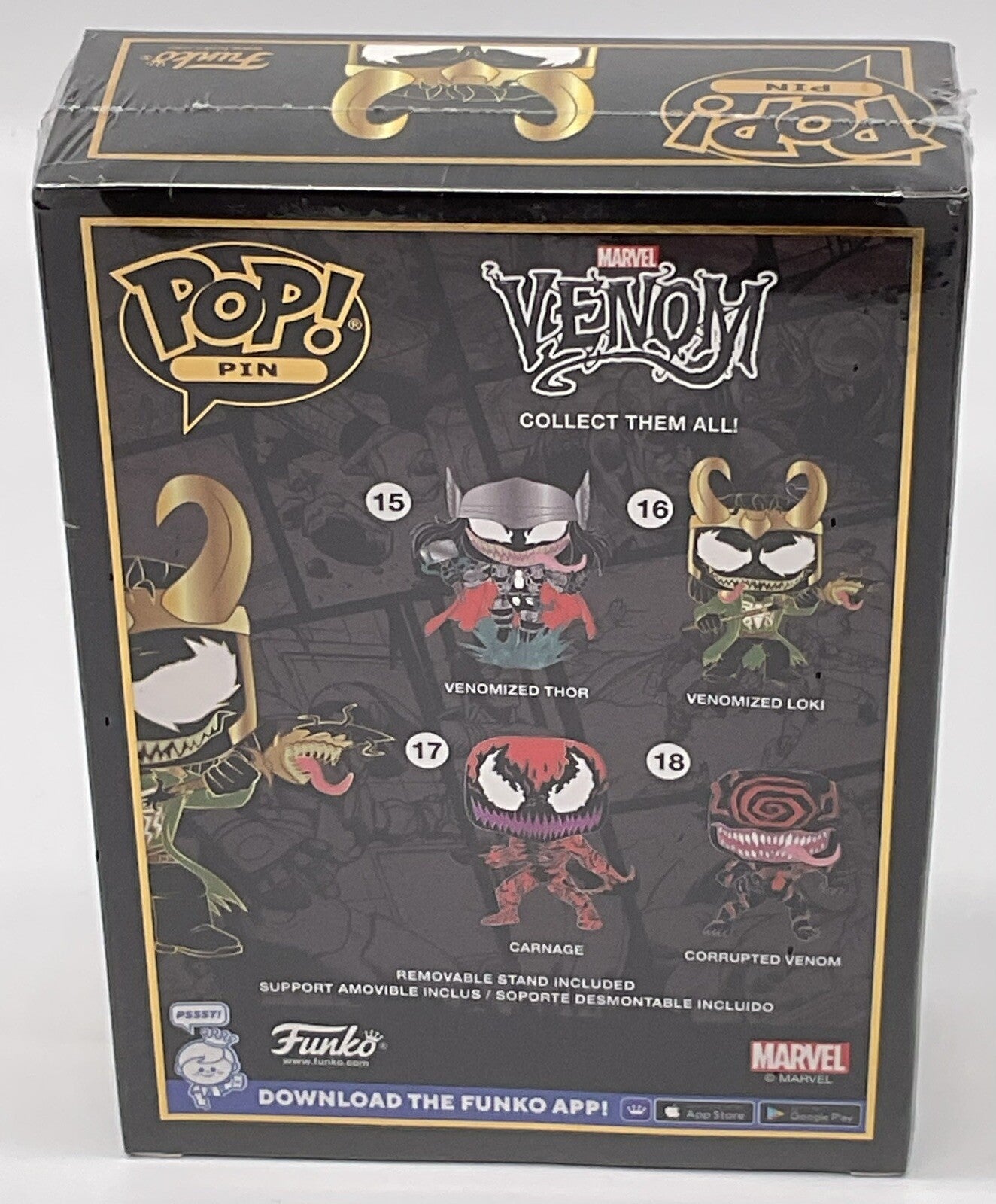 Venomized Loki Funko Pop Pin #16 Marvel Venom Funko 2021 Large Enamel Pin Loki