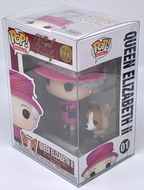Queen Elizabeth II Pop #01 with Corgi Funko The Royal Family 2022 in Protector