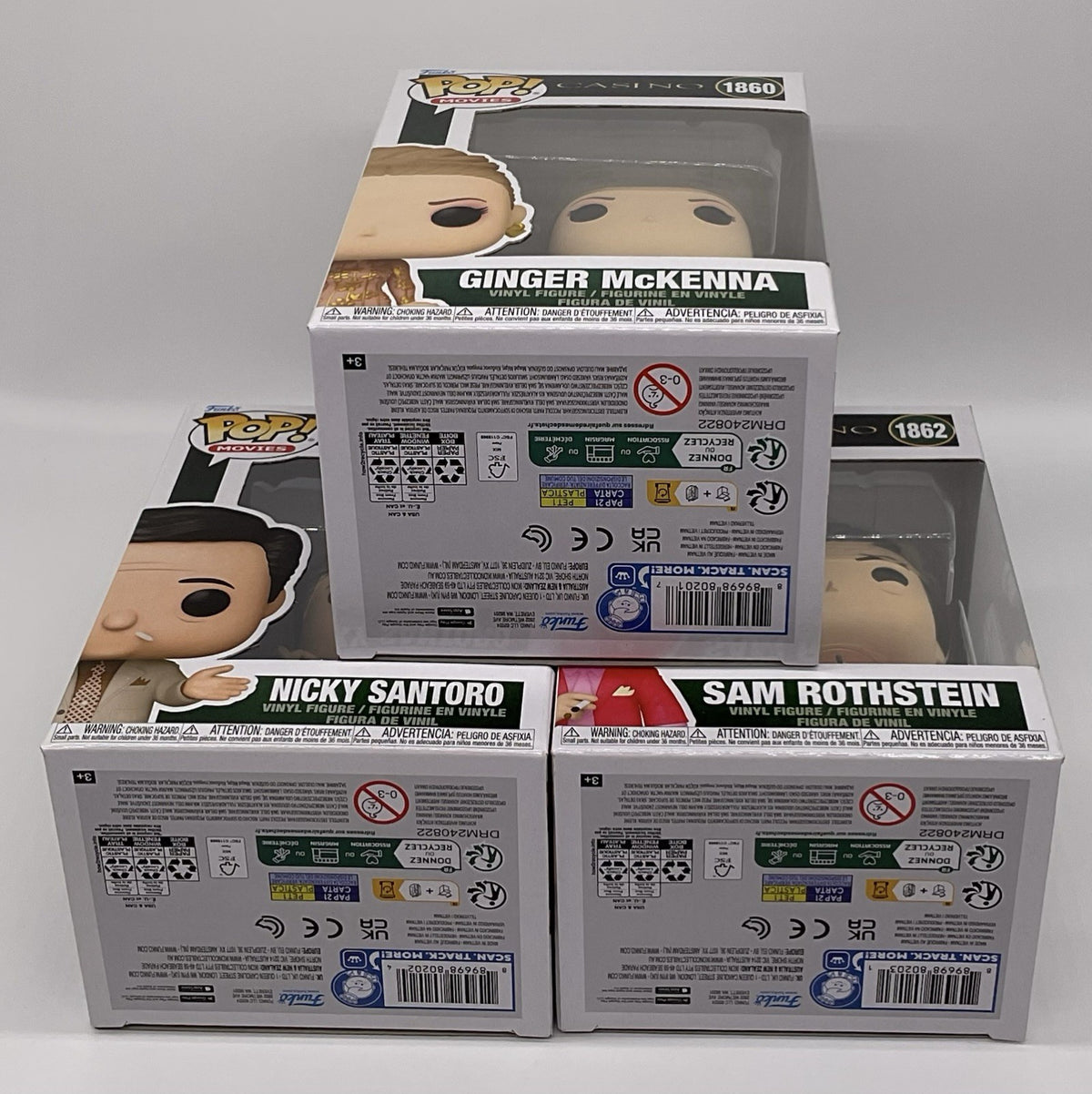 Casino Funko Pop 3 Piece Set Ginger #1860, Nicky #1861, Sam #1862 Casino 2024
