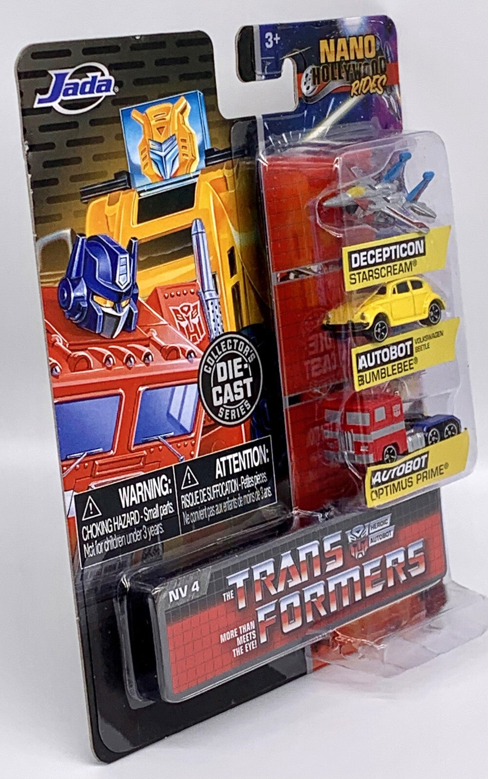 Nano Hollywood Rides Transformers More Than Meets the Eye 3 piece Die Cast Set