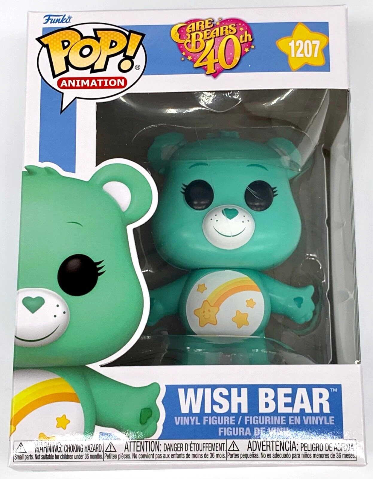 Care Bears 40th Anniversary Wish Bear Pop #1207 Vinyl Figure Funko 2022 