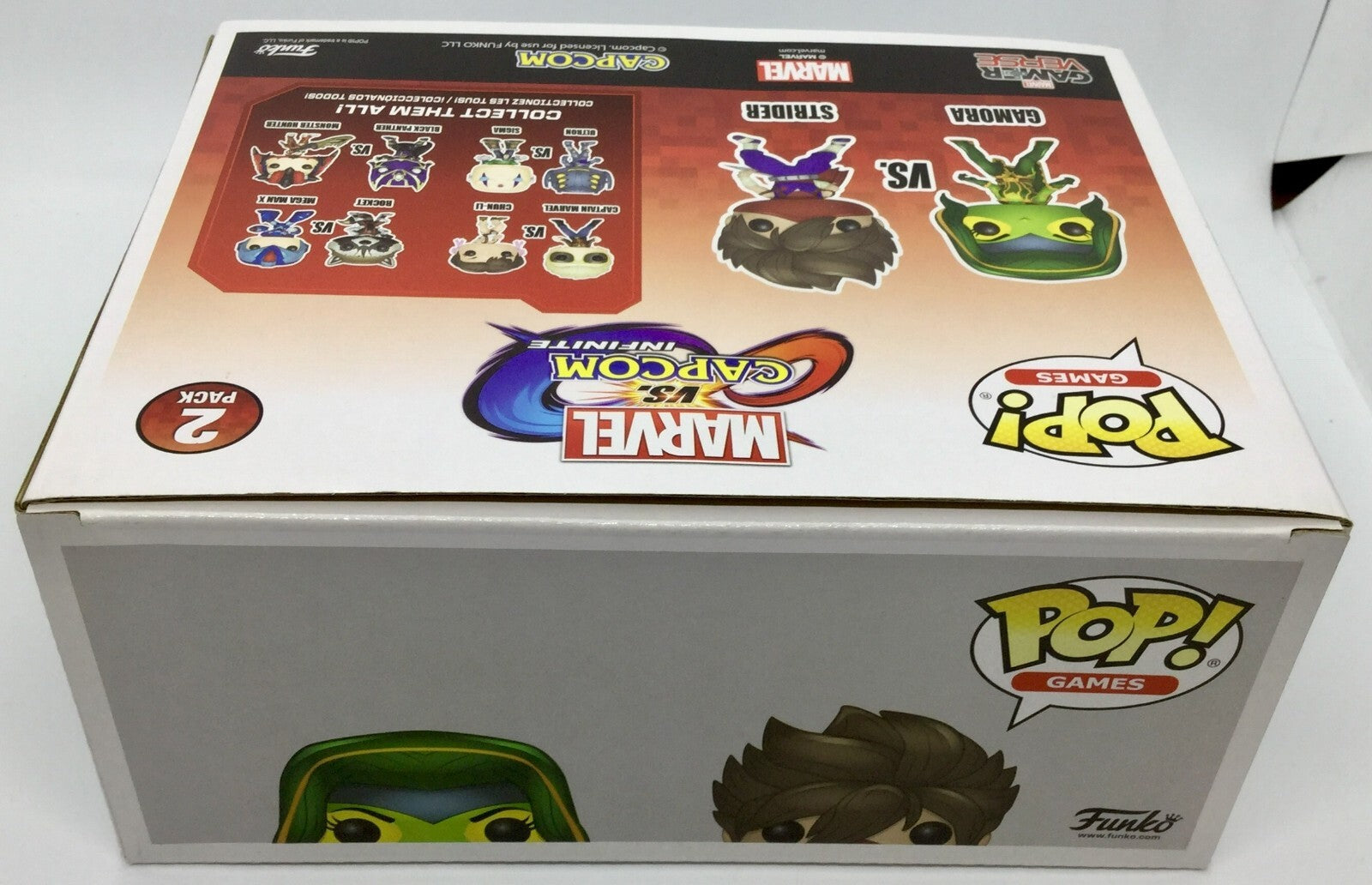 Gamora vs Strider 2 Pack Funko Pop Marvel Gamerverse Marvel vs. Capcom 2017