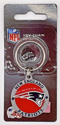NFL New England Patriots Key Chain Metal - NFL Logo Key Chain
