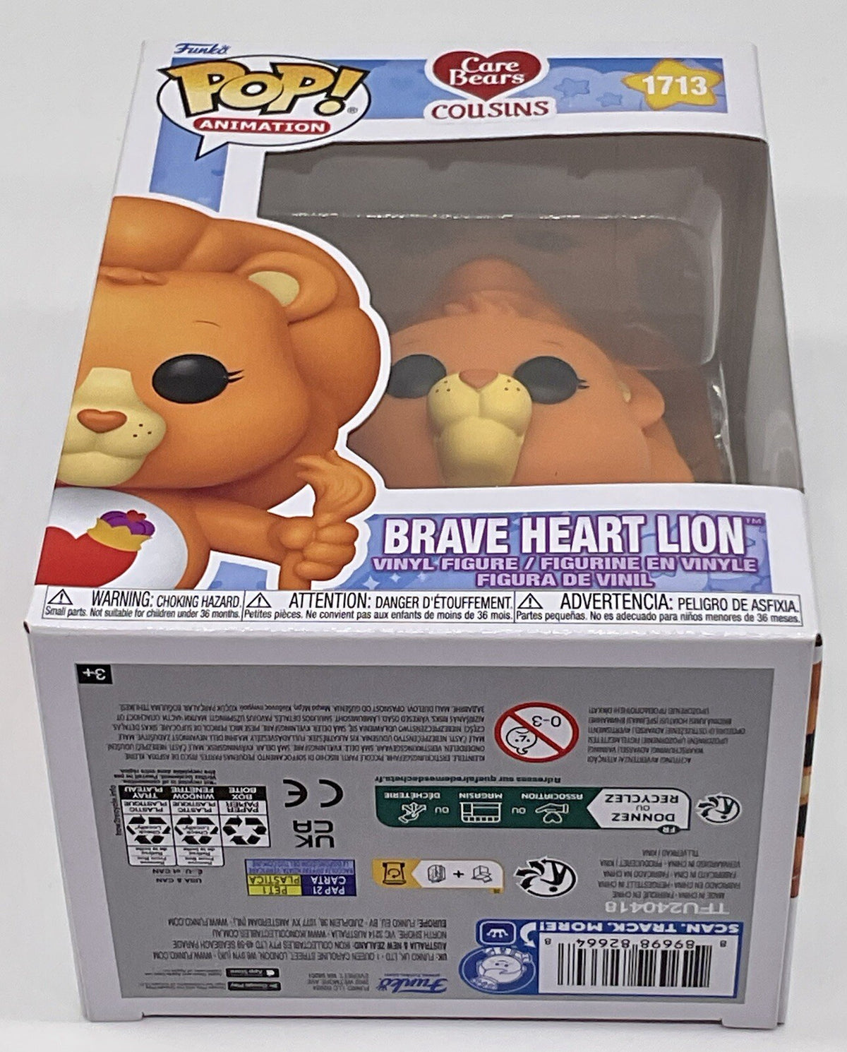 Brave Heart Lion Pop #1713 Care Bears Cousins Funko Pop Animation 2024