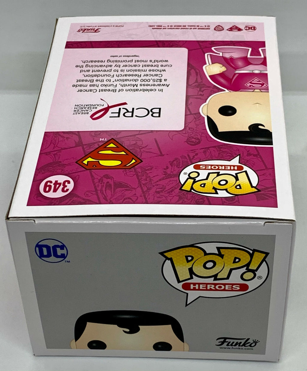 Superman Pop #349 DC Funko Pop Heroes 2020 Breast Cancer Awareness 