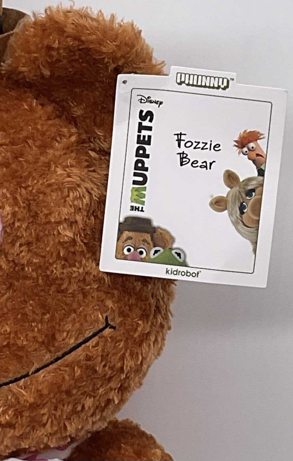 The Muppets Fozzie Bear Phunny Plush 15inch Disney Kidrobot The Muppets Fozzie