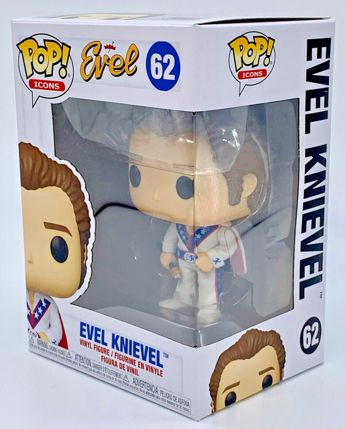 Evel Knievel with Cape Pop #62 Funko Pop Icons 2020