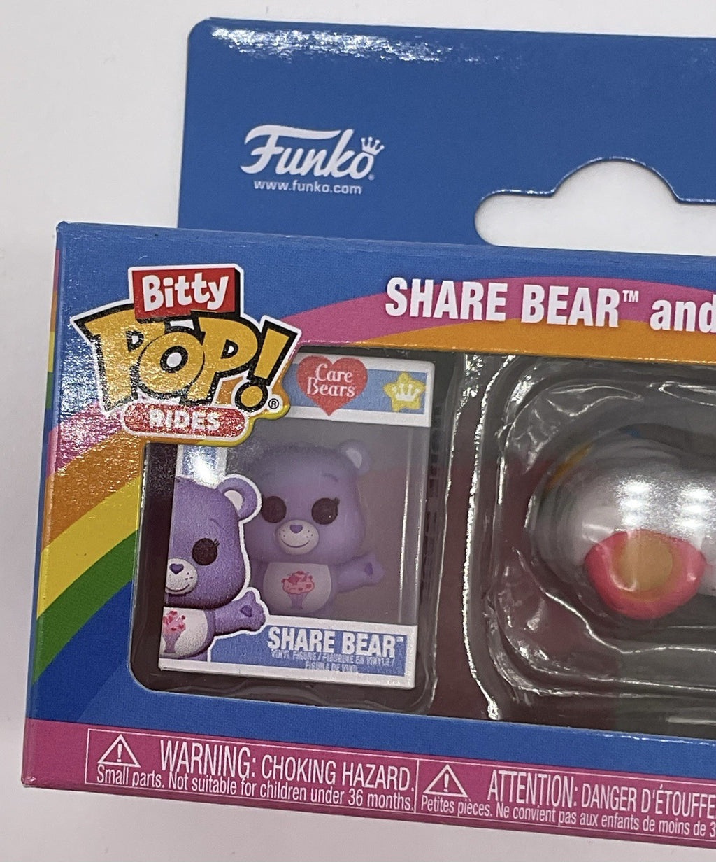 Care Bears Share Bear And Cloud Mobile Funko Bitty Pop Rides 2025 2 Pieces