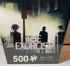 The Exorcist 500 Piece Puzzle Coffin Shaped Box includes Puzzle Art Poster