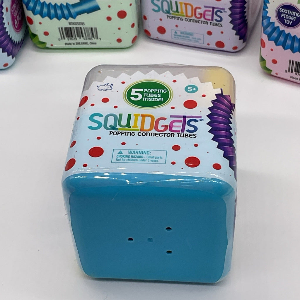 Squidgets Popping Connector Tubes Fidget Toy Set Of 2 Cubes - Each Cube 5 Tubes