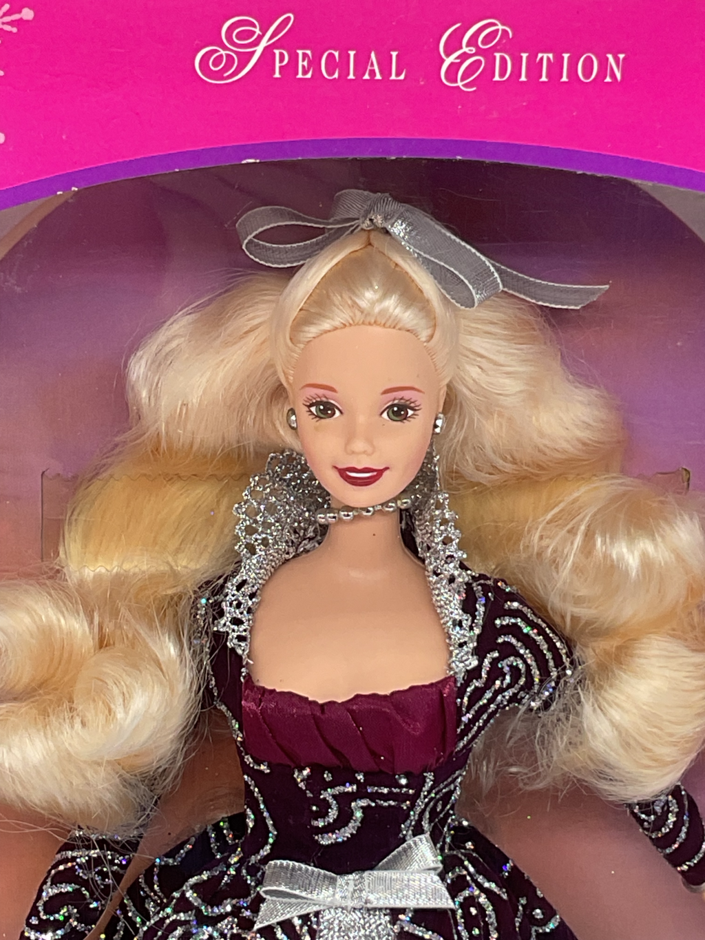 Barbie Doll Winter Fantasy 1996 Mattel Special Edition NIB Box has Minor Damage