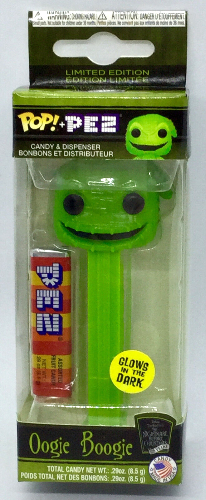 The Nightmare Before Christmas 25 Years Oogie Boogie Funko Pop Pez 2018 Vaulted
