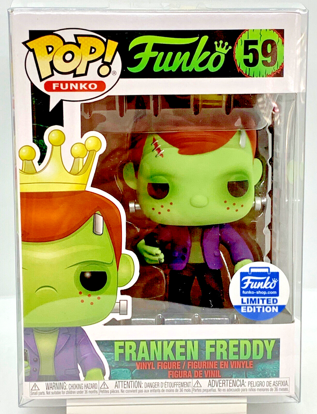 Franken Freddy Pop #59 Funko 2020 Exclusive Limited Ed Vaulted in Pop Protector
