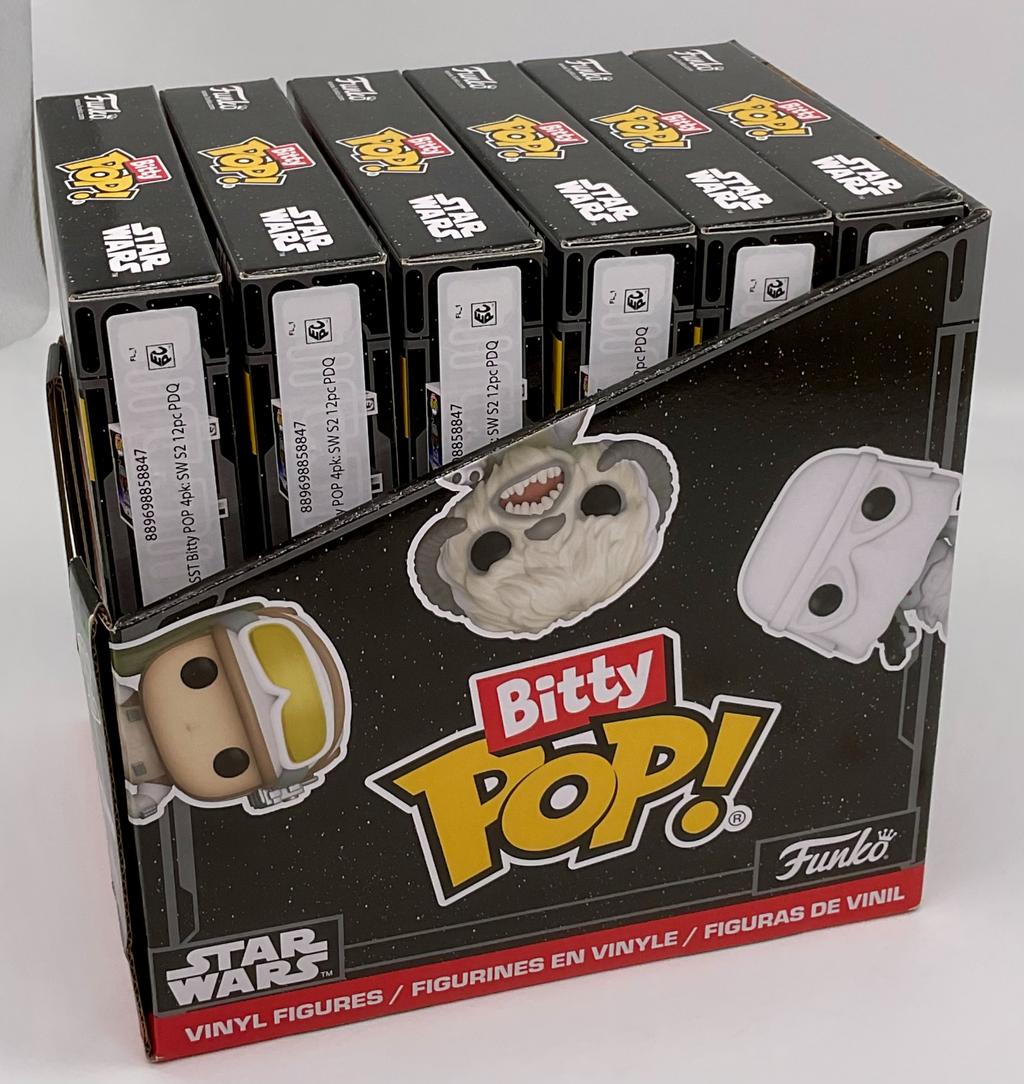 Star Wars Funko Bitty Pop 4-Pack with Stackable Shelf 2025 (H)