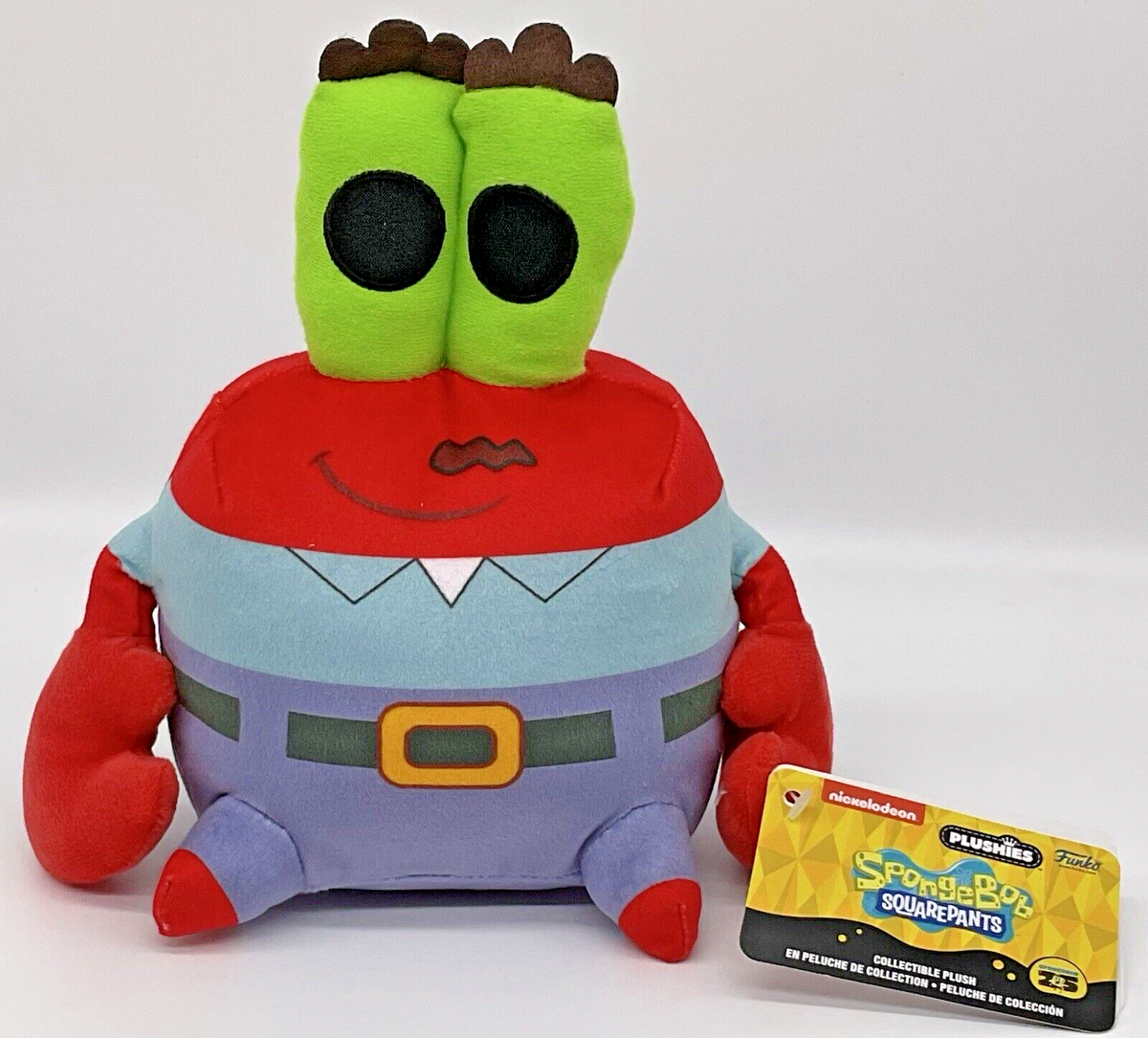Spongebob 25th Anniversary 7 Inch Plushie Mr. Krabs Funko Plushie