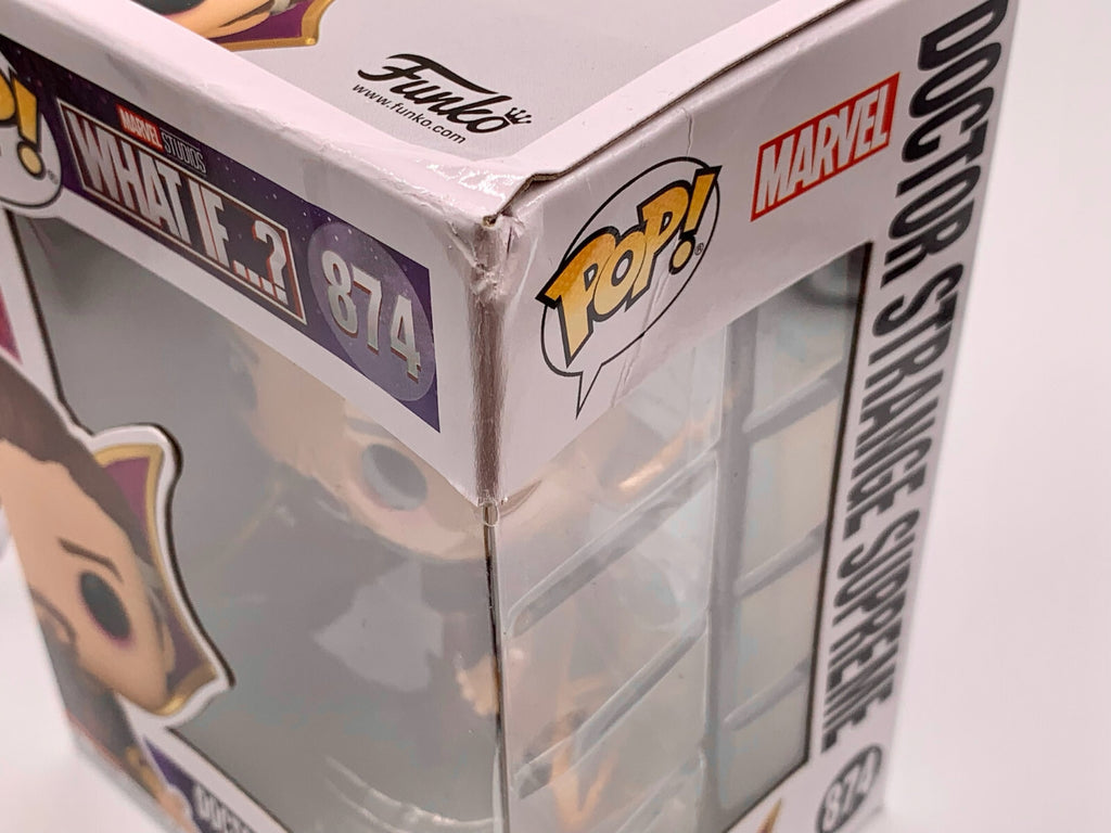 Doctor Strange Supreme Pop #874 Marvel's What If..? Funko Pop 2021 Box Damage