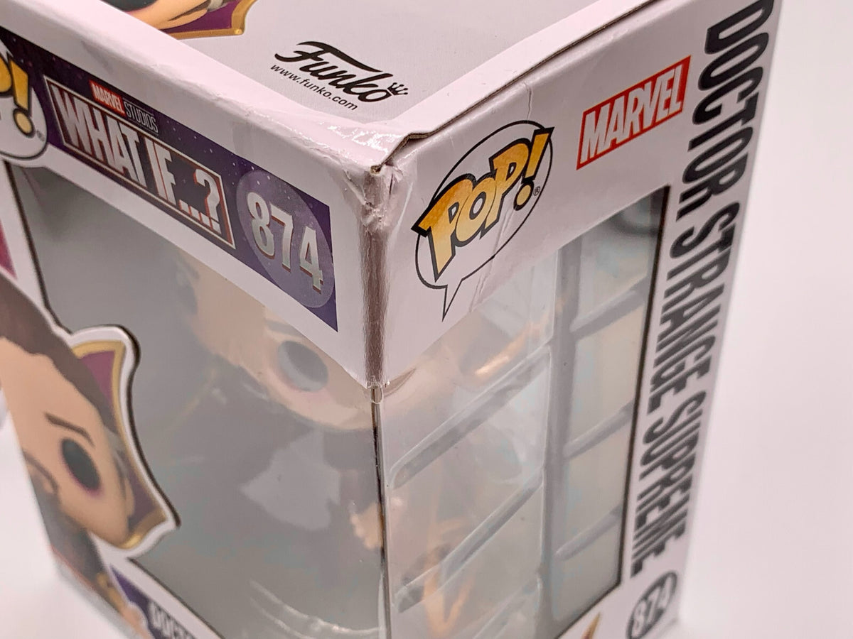 Doctor Strange Supreme Pop #874 Marvel's What If..? Funko Pop 2021 Box Damage