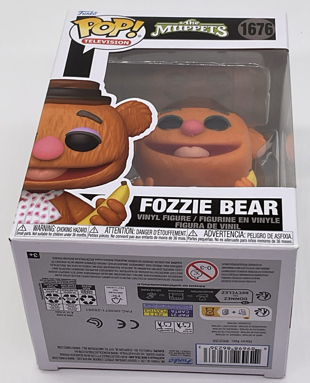 The Muppets Fozzie Bear Pop #1676 with Banana Funko Pop 2025