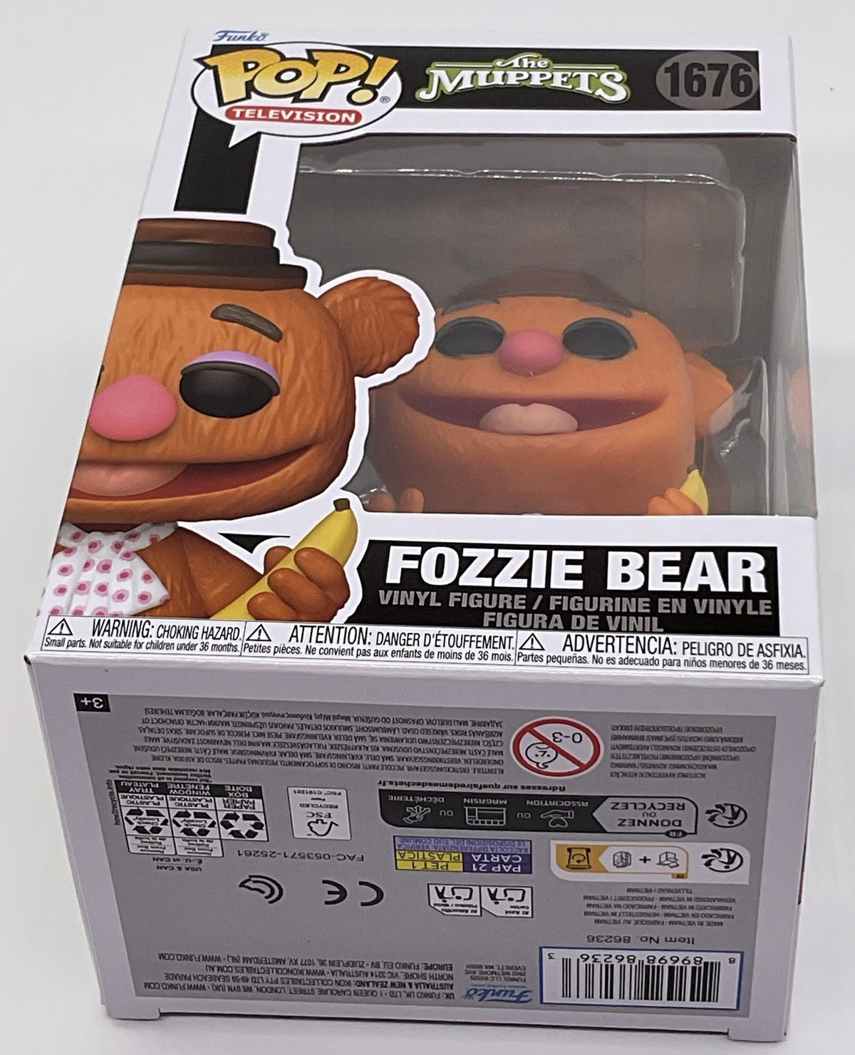 The Muppets Fozzie Bear Pop #1676 with Banana Funko Pop 2025