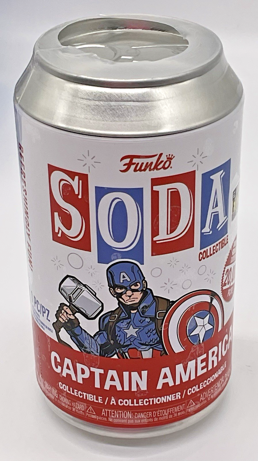 Captain America with Hammer Funko Soda Figure EE Excl Chance Of Chase Vaulted'23