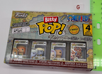 One Piece Funko Bitty Pops 4 Pack 2025 Includes One Bitty Pop Shelf (G)