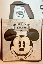 Vintage Mickey Mouse Reusable Shopping Bag Disney New 13 x 13 x 6.5 Mickey 1928
