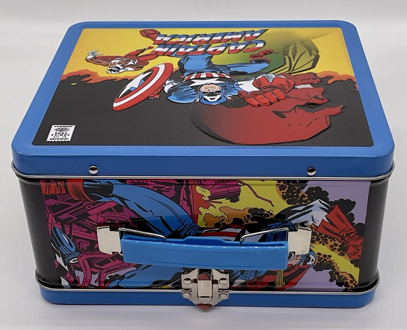 Captain America PX Exclusives Metal Lunch Box with Beverage Container Tin Titans