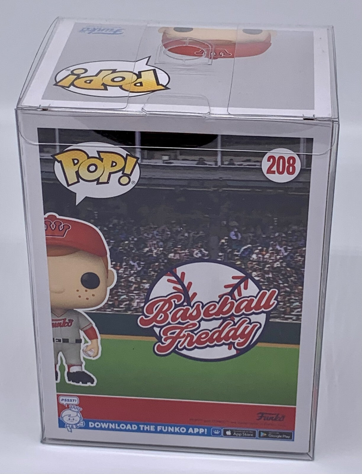 Baseball Freddy Pop #208 Funko Wondrous Convention 2023 Lmtd Edition Protector
