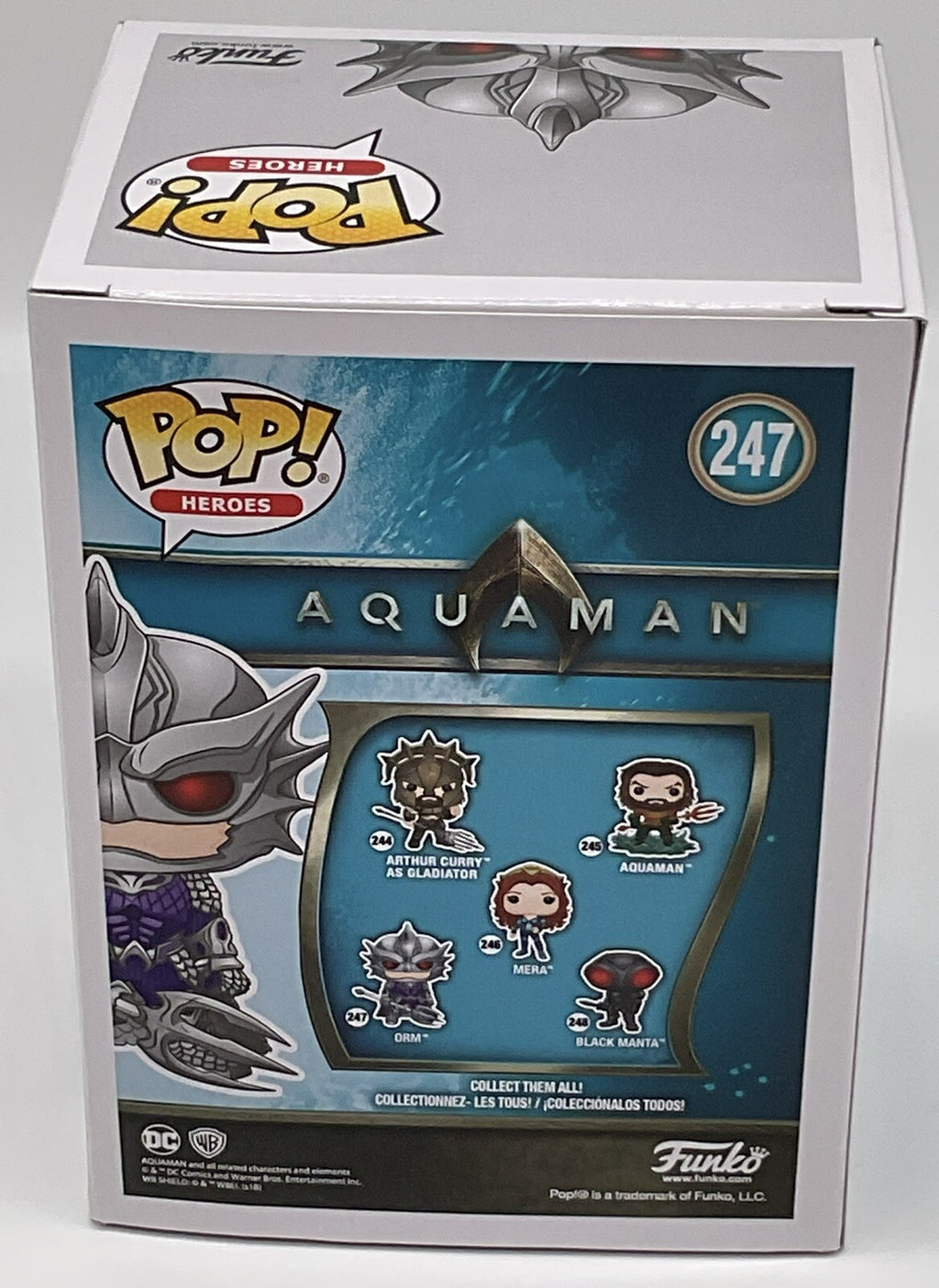 Orm Pop #247 Aquaman Funko Pop Heroes 2018 Vaulted DC Comics