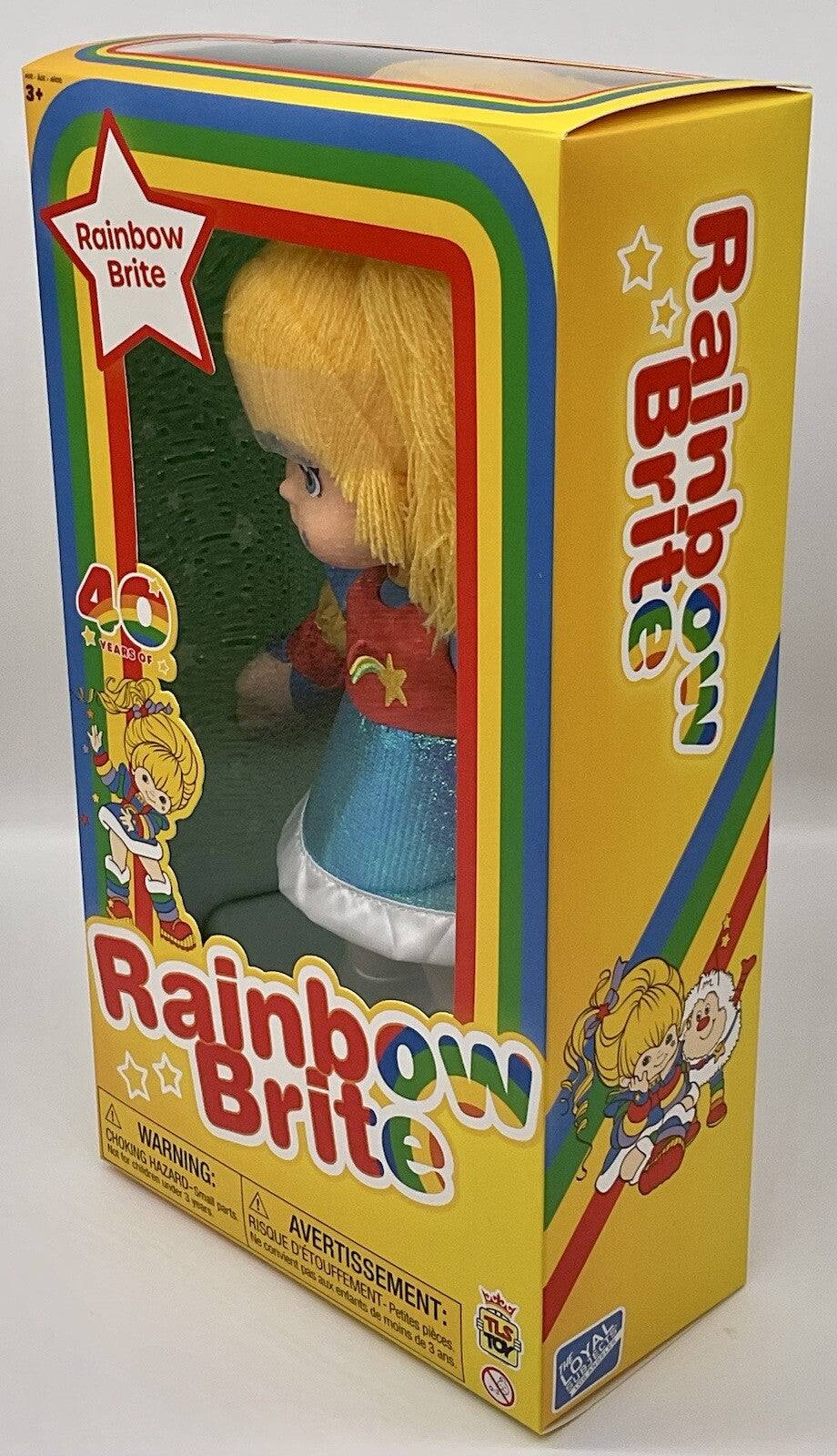 Rainbow Brite 12 Inch Fashion Doll with Treaded Hair and Sticker Sheet 40 years