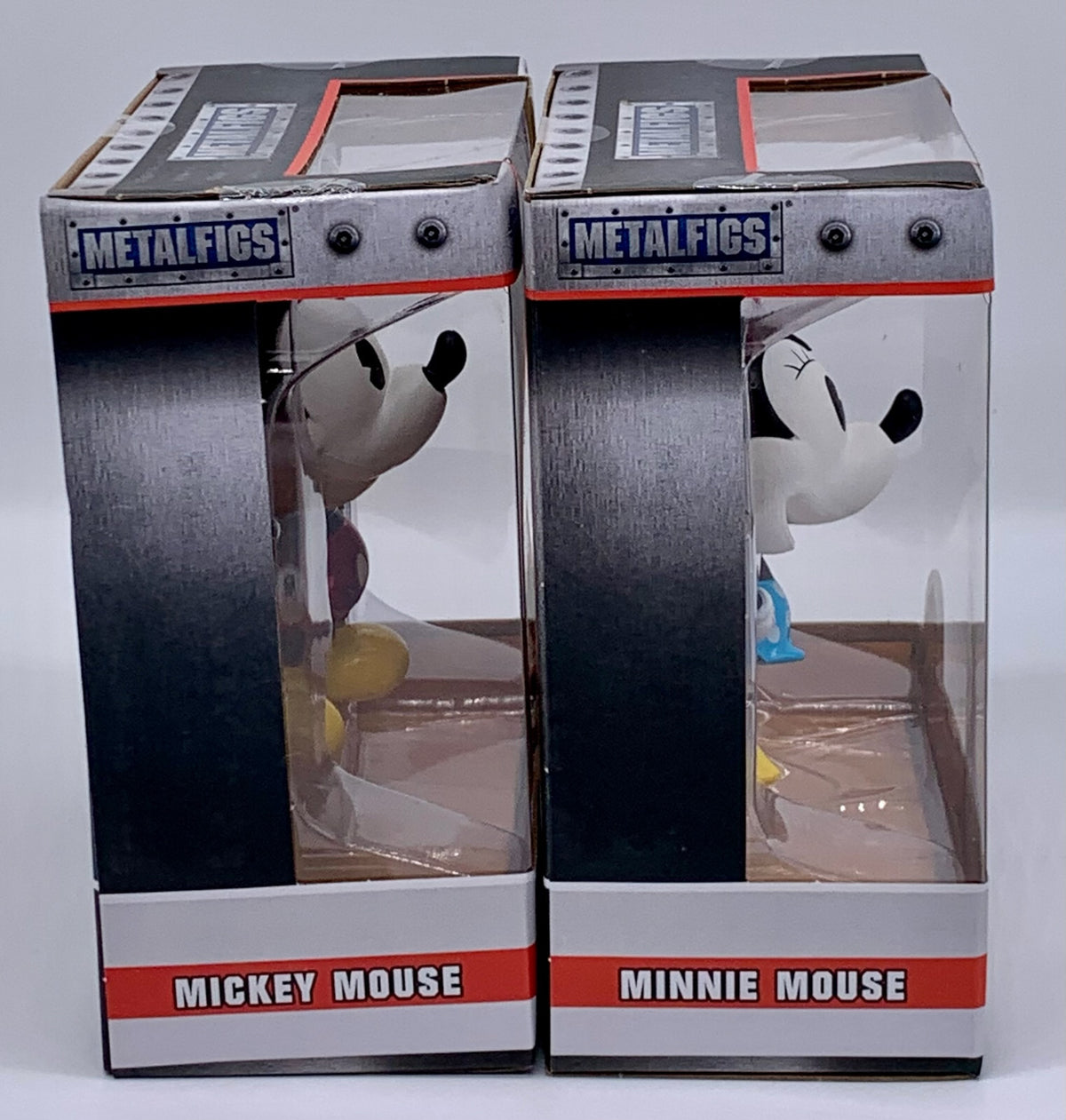Disney Classic Mickey Mouse + Minnie Mouse 4" Die Cast Metal Figures Metalfigs