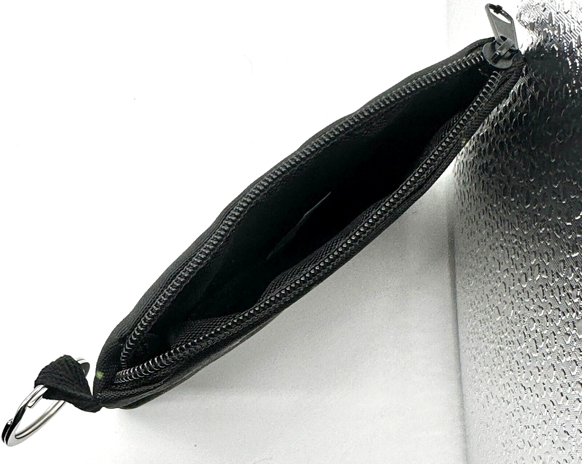Ouija Coin Purse Zip Top Closure Key Ring Black