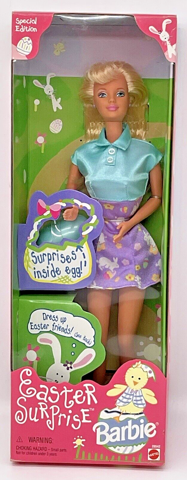 Easter Surprise Barbie Special Edition 1998 Never Removed from Box Mattel
