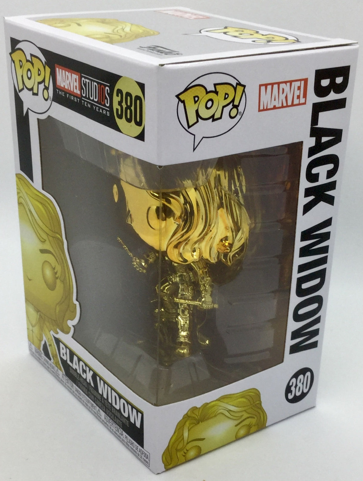 Black Widow #380 Gold Chrome Marvel Studio's 10th Anniversary Funko minor damage
