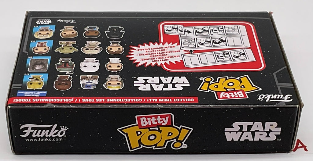 Star Wars Funko Bitty Pop 4-Pack with Stackable Shelf 2025 (A)