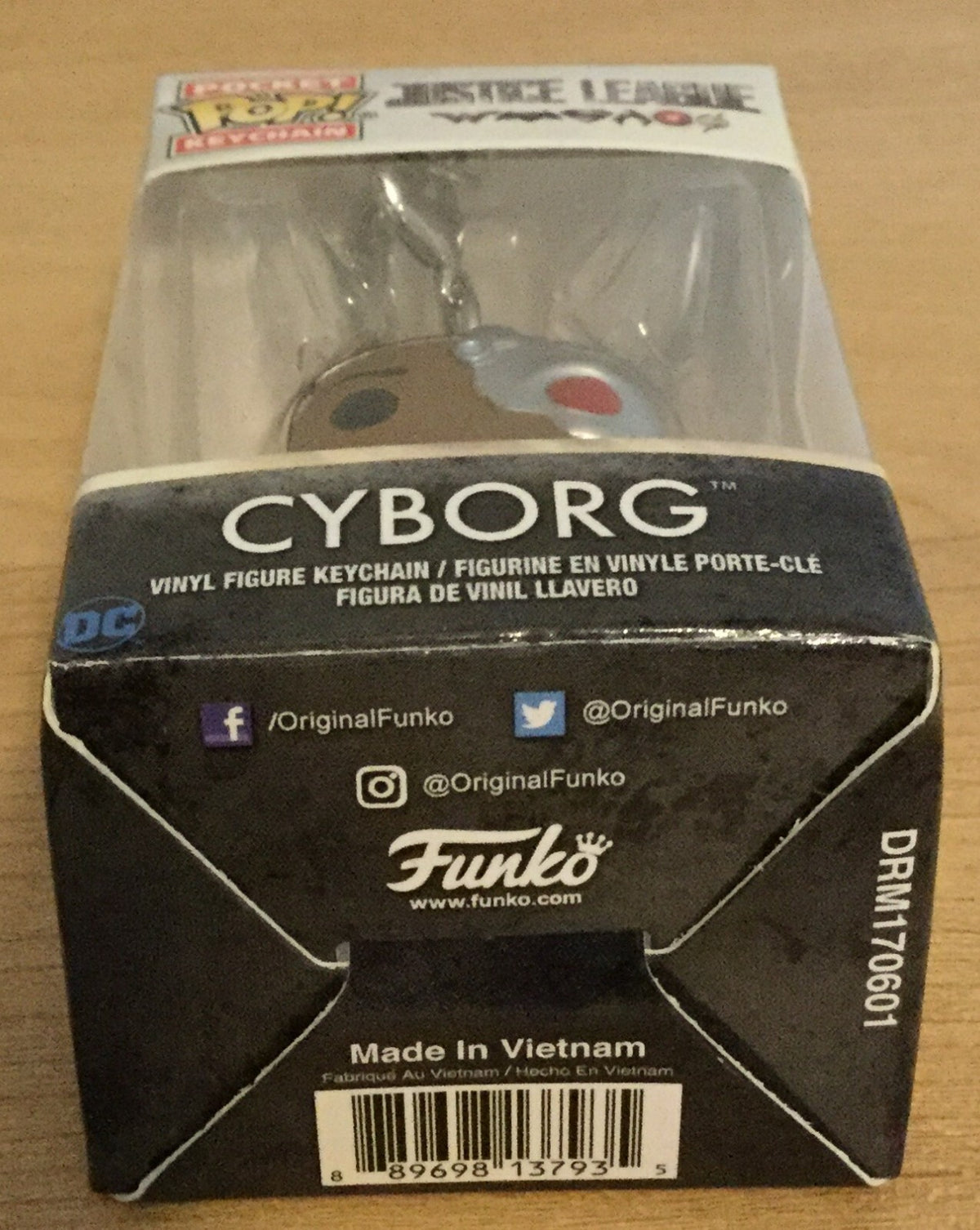 Cyborg Justice League Funko Pocket Pop Keychain 2017 Vaulted 