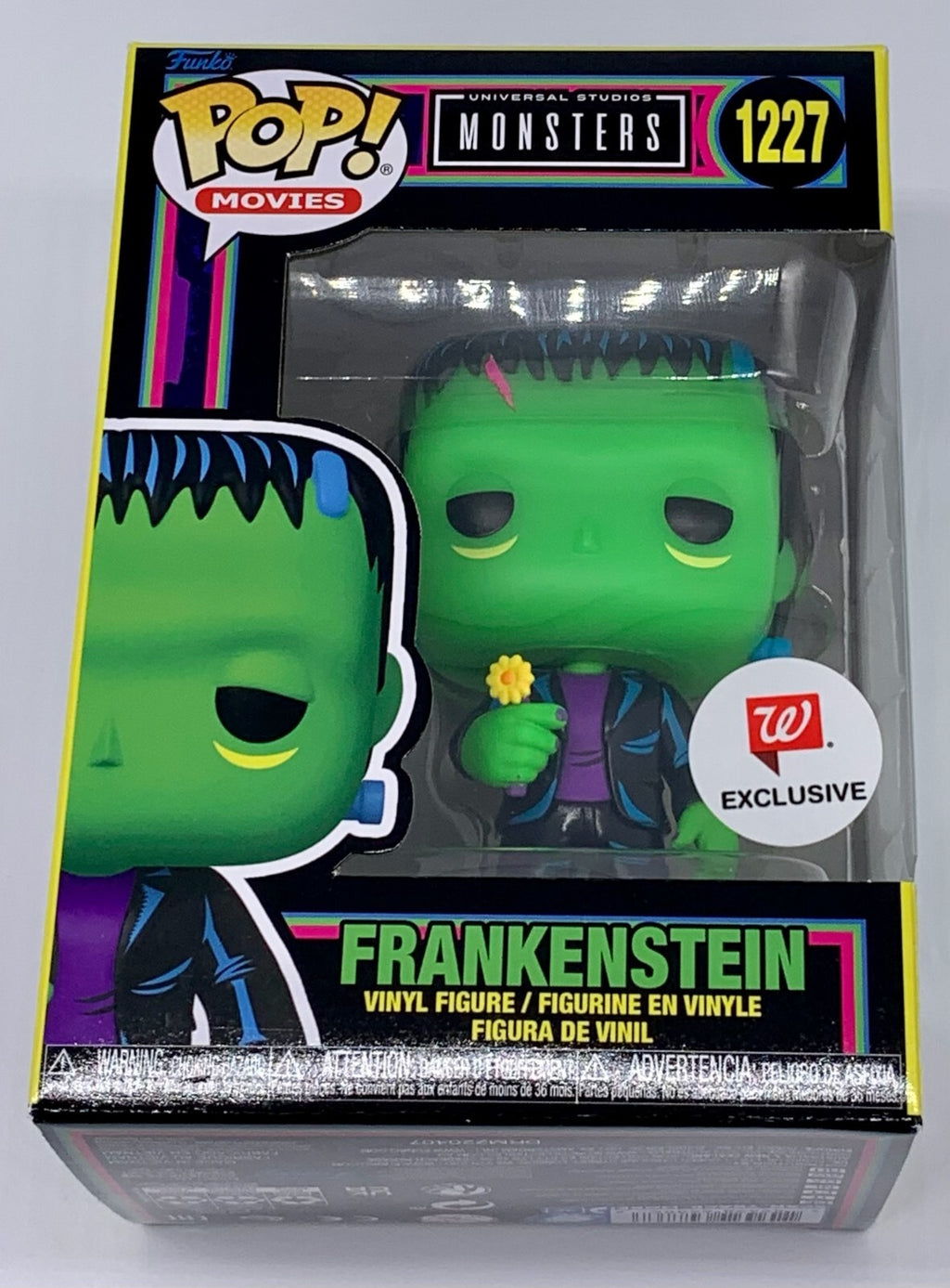 Frankenstein Pop #1227 Black Light Universal Studios Monsters Funko Pop Walgreen