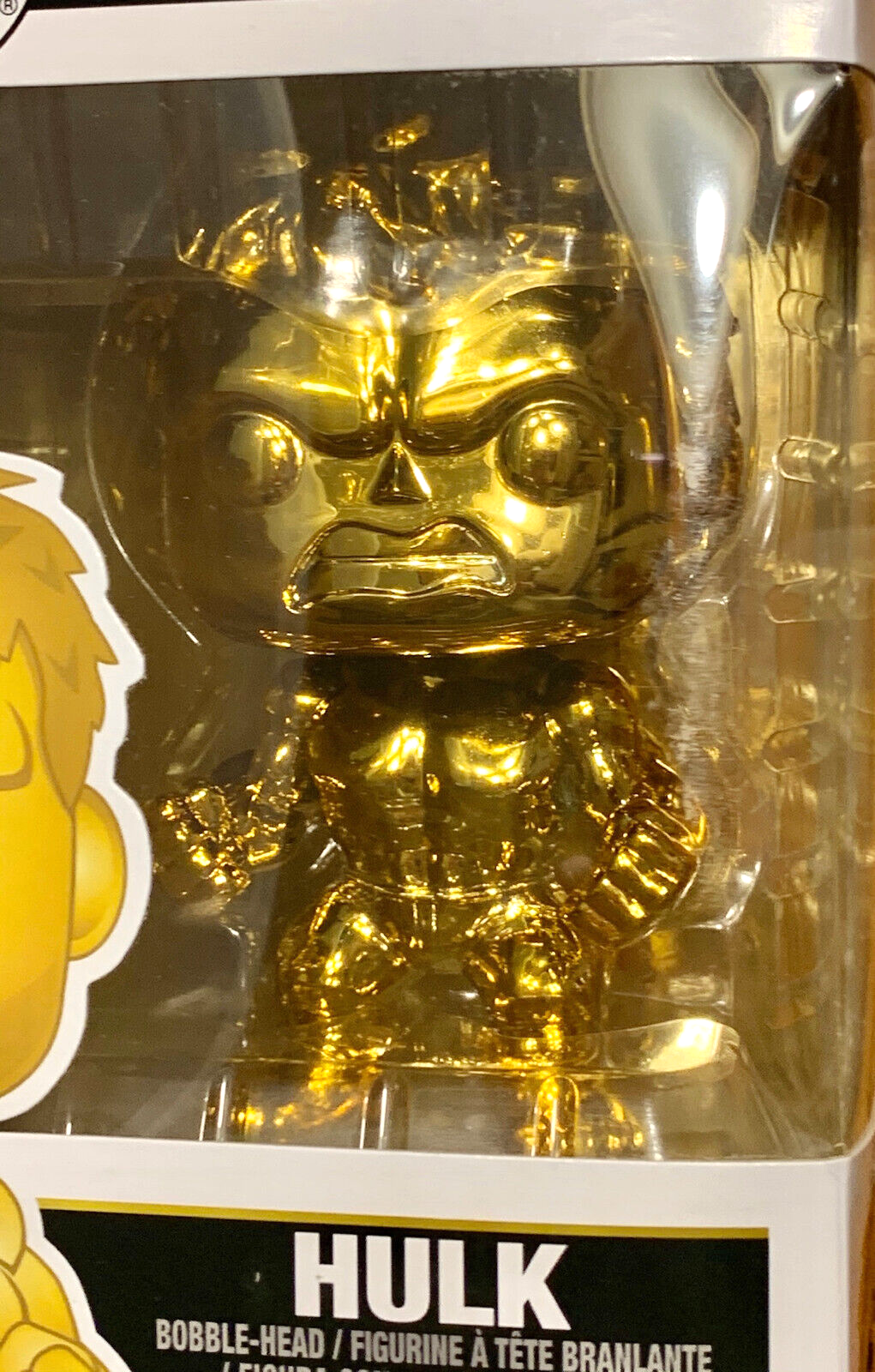 Hulk Pop #379 Gold Chrome Marvel Studio's 10th Funko Pop 2018 minor damage SEE