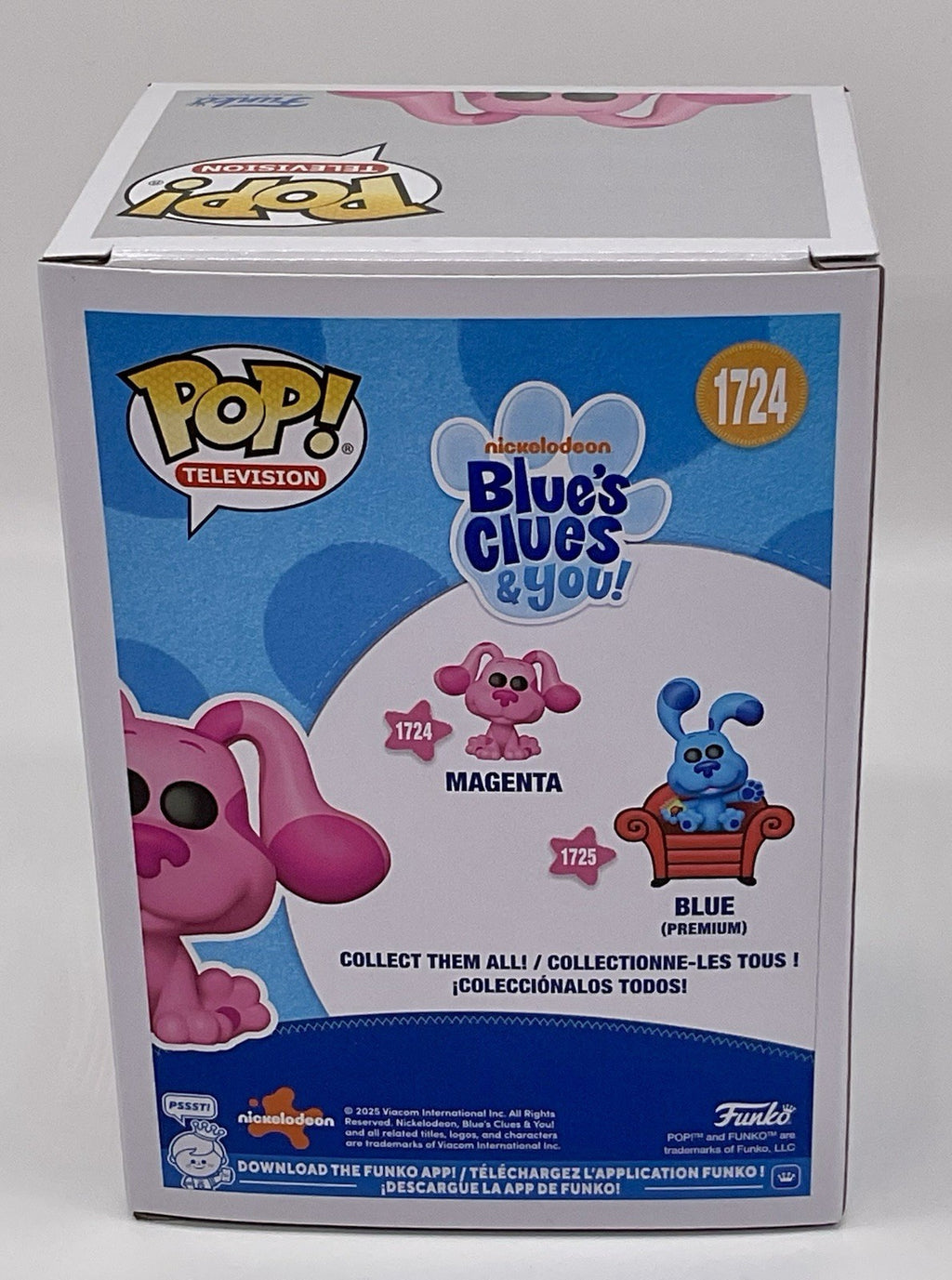 Blue’s Clues Magenta Pop #1724 Nickelodeon 2025 Blues Clues and You Funko