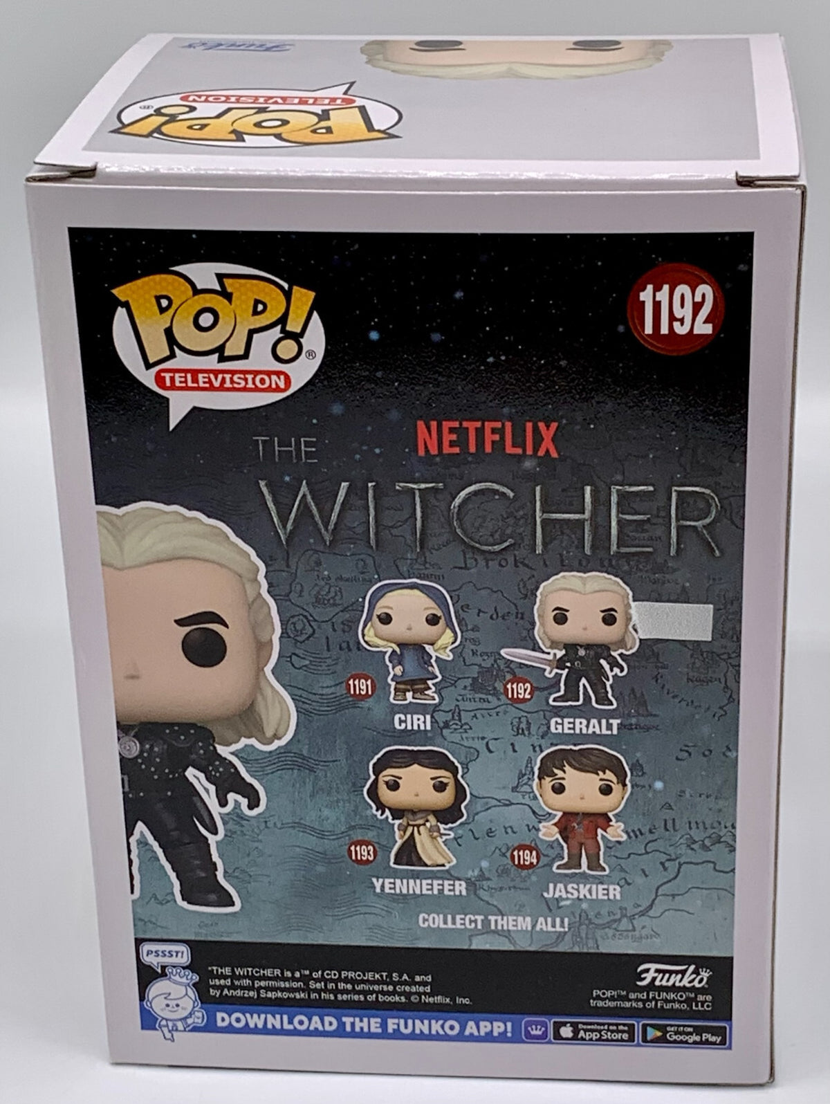 Geralt Pop #1192 The Witcher Funko Pop Television Netflix 2021