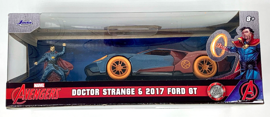Doctor Strange with 2017 Ford GT NANO Figure 1/32 Vehicle Marvel Avenger