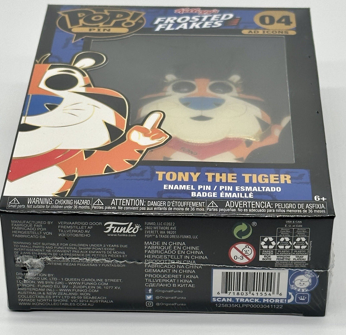 Tony the Tiger Funko Pop Pin #04 Funko Ad Icons Kellogg’s Frosted Flakes 2023