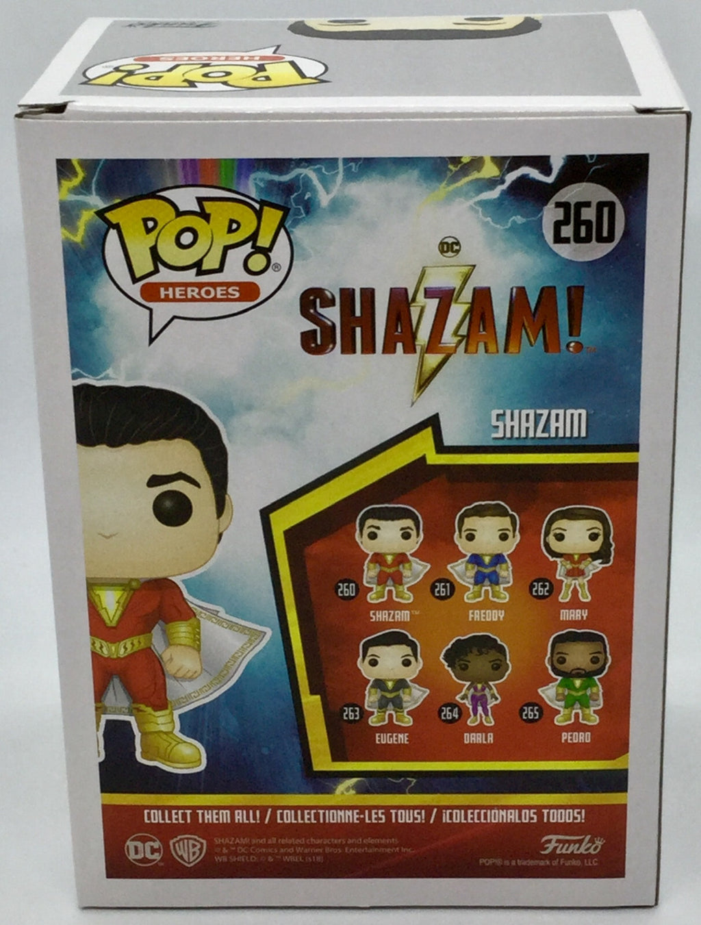 Shazam Pop #260 DC Comics Funko Pop Heroes 2018 Vaulted Shazam